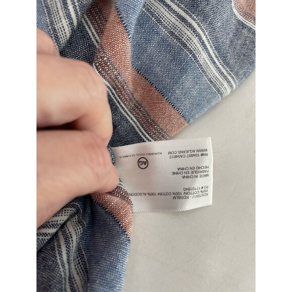 AG Adriano Goldschmied Striped Cotton Tir Waist Dress Size XS Preppy, FLAW - Picture 15 of 15